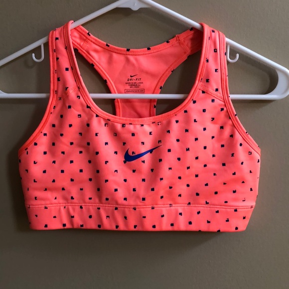 Nike Other - Nike Orange Blue Boxed Sports Bra Size Small